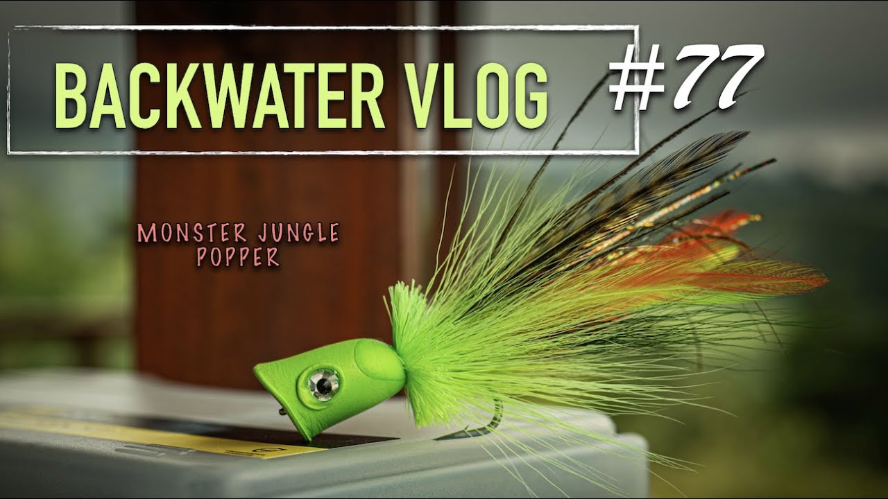 MONSTER Jungle Popper Fly Tying: BACKWATER VLOG #77 