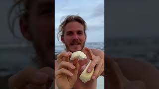Opening the Fruit With the Coolest Texture