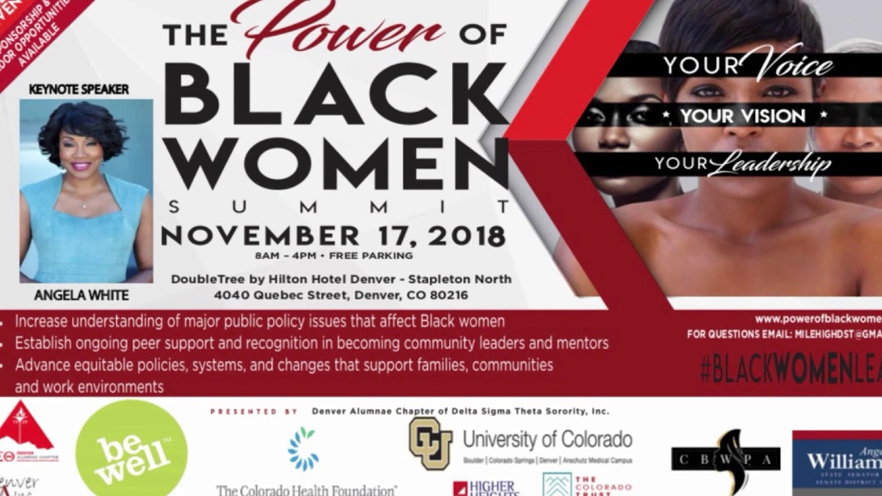 ⁣Angela White speaking as the Keynote Speaker at "The Power of Black Women Summit" in Denver, CO.