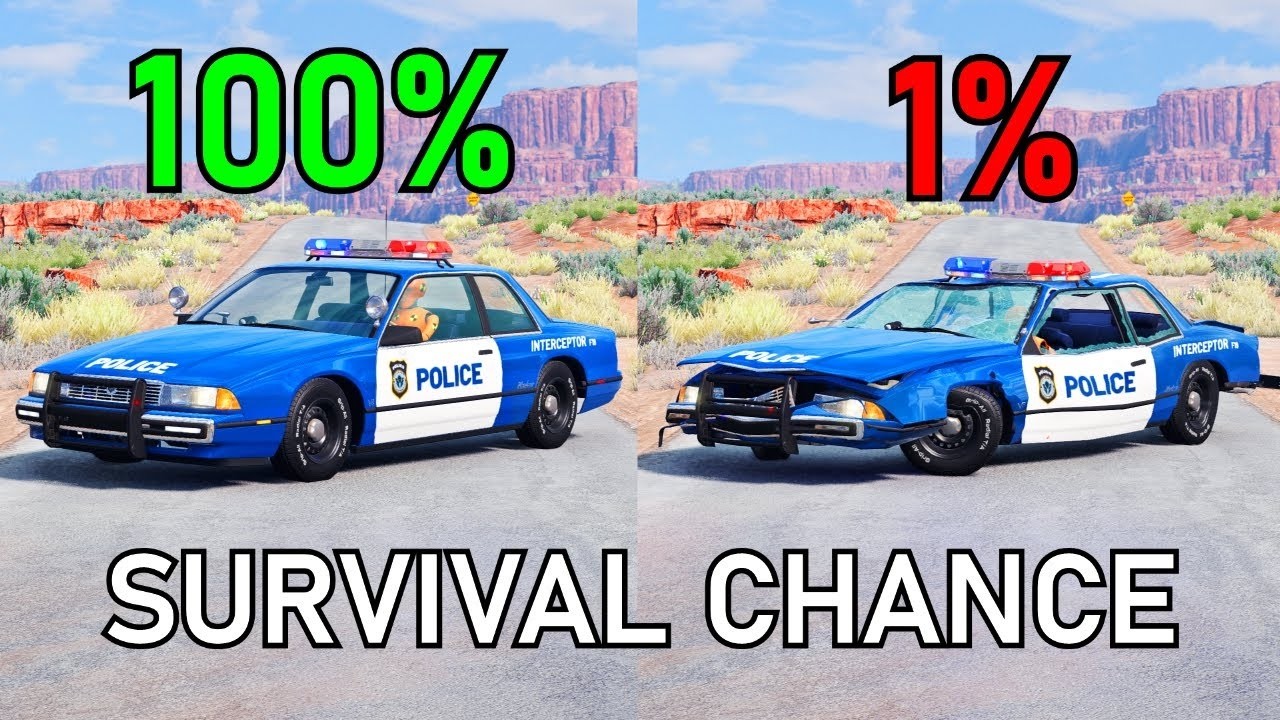 BeamNG.drive Realistic Crashes #3 | Epic Survival Chance Test