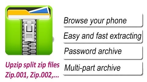 How to extract split zip files zip.001 on Android
