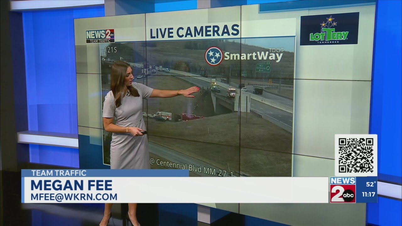 Briley Parkway closed after dump truck crash - YouTube
