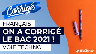 Épreuves du bac de français 2021 : corrigé des sujets qui sont tombés en voie technologique