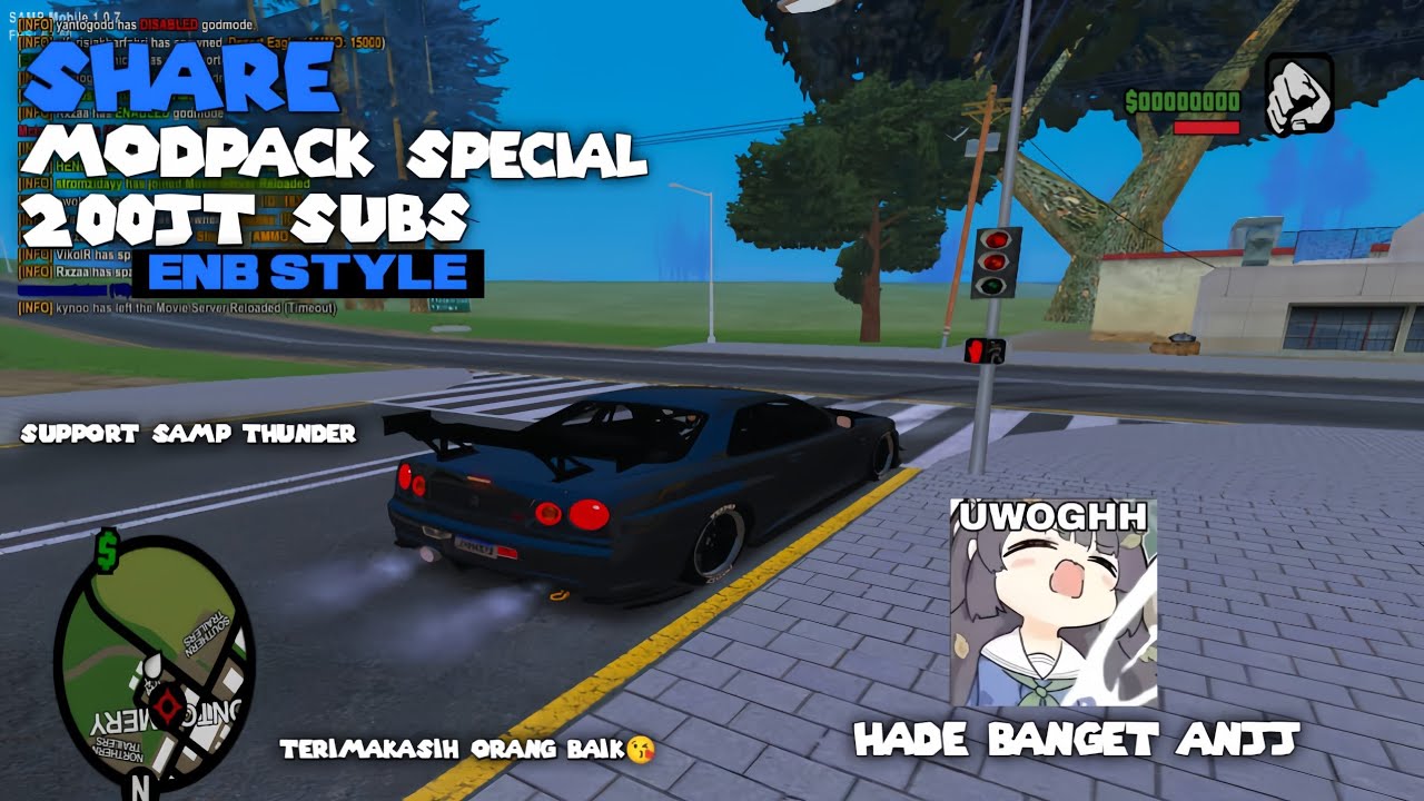 MODPACK SPECIAL 200JT SUBS ENB STYLE HADE PARAH JIERR || GTA SAMP ANDROID INDONESIA 