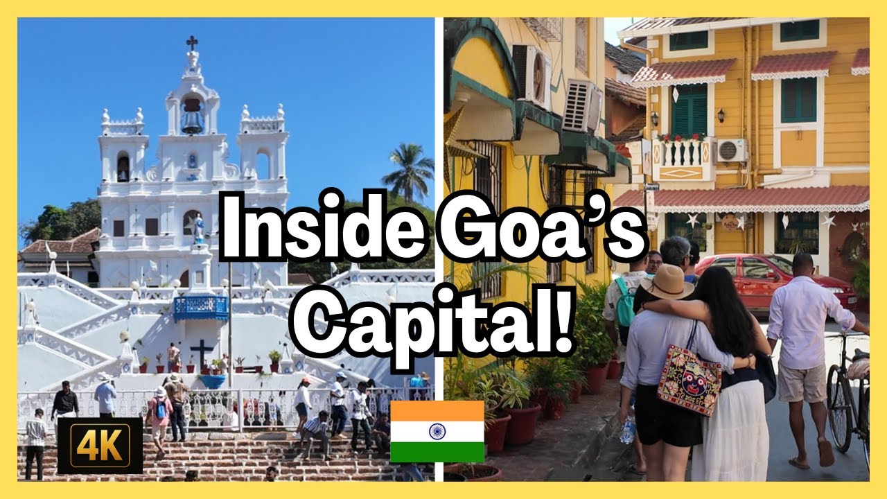 Exploring Panaji (Panjim), Goa, India – A Stunning Walking Tour 🇮🇳 | 4K