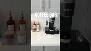 Aesthetic Coffee Station Setup | Kitchen Organization &amp; Decor Ideas #coffeebar #coffeestation #decor