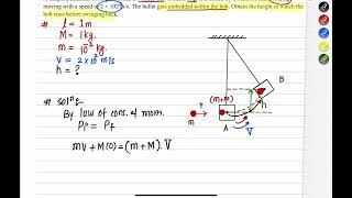 Collision ||Bullet Block Problem||Numerical||Q.No.10