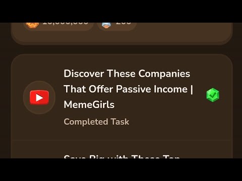 Discover These Companies That Offer Passive Income MemeFi Coin Code ...