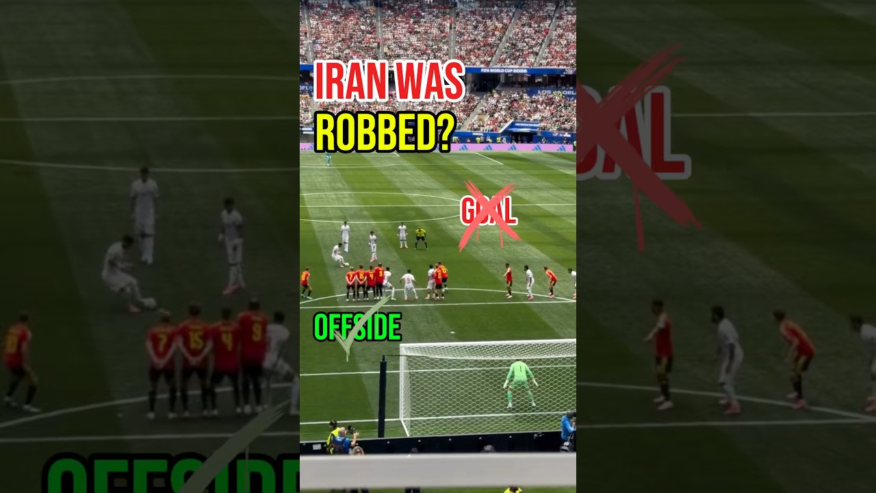 VAR CONTROVERSY! Iran DISALLOWED Goal vs Belgium 😱 | World Cup 2026