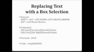 Replacing Text with a Box Selection