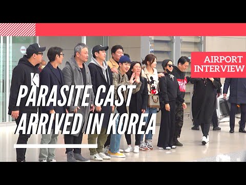 [200212] PARASITE CAST arrived in Korea