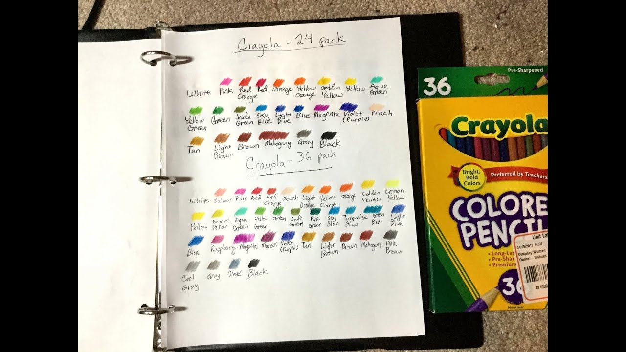 Sort, Name and Unbox 150 Crayola Colored Pencils featuring Colors of the  World 