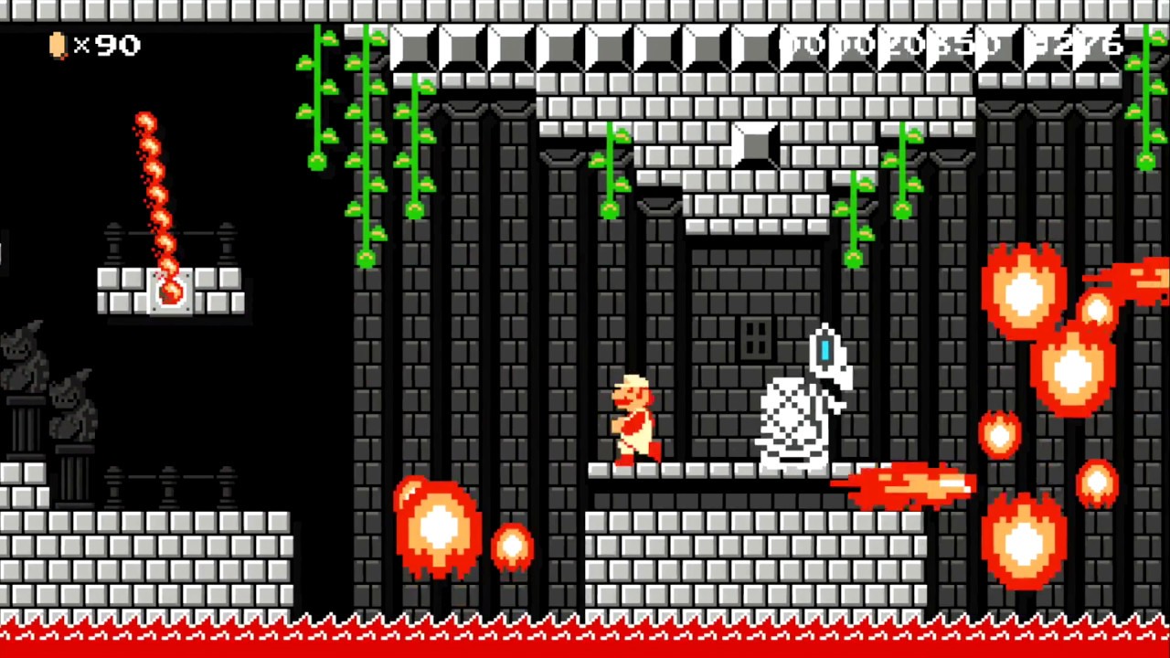 Dry Bones Castle by JohnnyZ - SUPER MARIO MAKER - NO COMMENTARY 1bc ...
