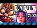 CORKI vs IRELIA (MID) | 12/3/7, Dominating | KR Grandmaster | 25.22