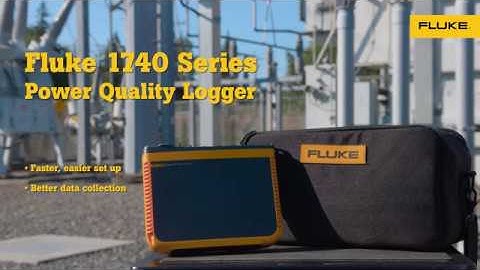 Power Quality Monitoring: Fluke 1746 and 1748 Power Quality Loggers