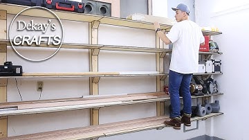 목공 수납장 벽걸이 무지주 플로팅 선반 쉽게 만들기 /Wall-mounted Floating Shelves [목공 diy woodworking]