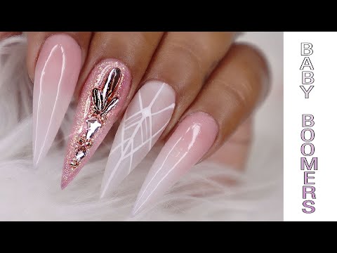 Acrylic Baby Pink Ombre Nails Nail And Manicure Trends