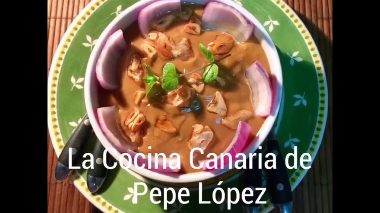 Receta 34 Escaldon De Gofio Canario Youtube 