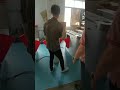 Stainless Steel Red Baffle Flap Turnstile Operation Demo | Direction Indicator Access Control Gate
