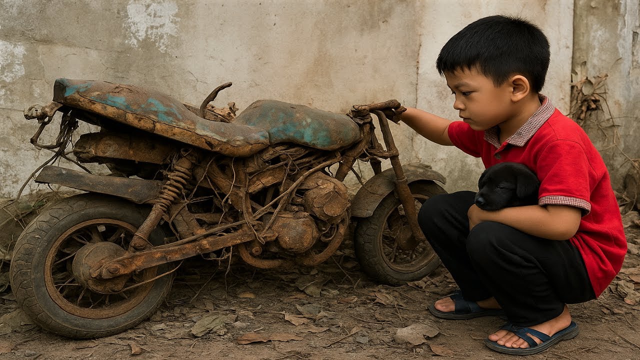 Restoring A Forgotten Mini Motorcycle — Bringing Back Life To A Rusted Childhood Dream Machine