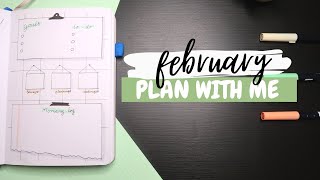 SIMPLE FEBRUARY 2021 Plan With Me Bullet Journal Setup Minimalist Scribbles That Matter Bujo