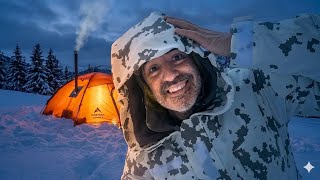 😜 Una Noche PERFECTA en la Nieve ☃️ (fuego, cine y café en plena montaña)