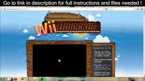 How To Unlock Nintendo Wii (wii homebrew 4.3u) Simple softmod!
