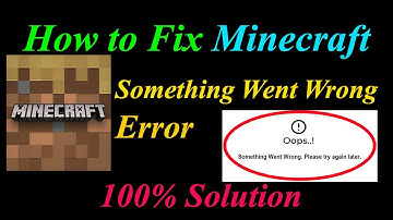 How to Fix Minecraft  Oops - Something Went Wrong Error in Android & Ios - Please Try Again Later