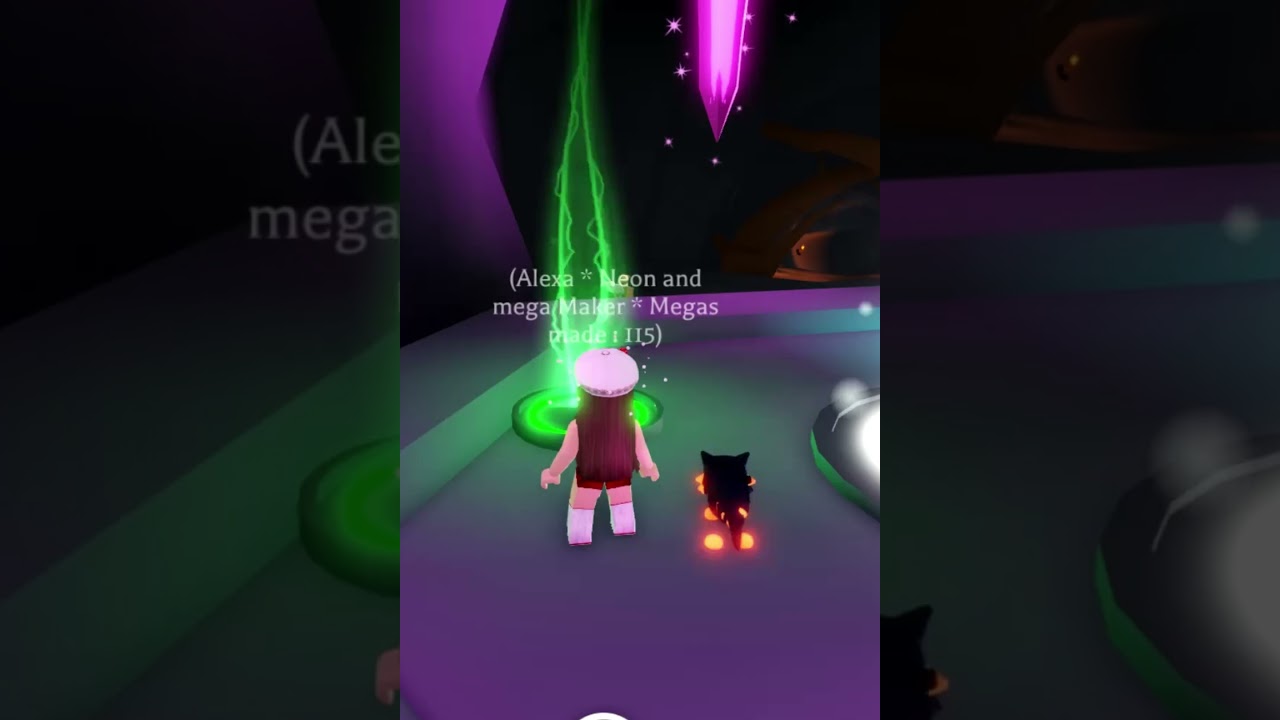 Mega neon lava wolf in Adopt Me! 
