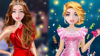 Prom party fashion doll salon dress up game screenshot 4