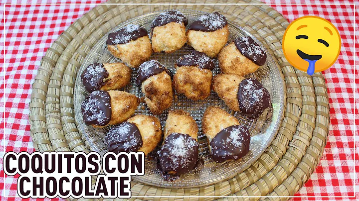 Galletas de Coco o Coquitos con Chocolate  | Facil...