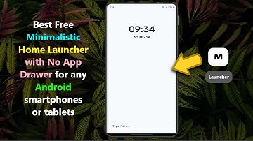 Best Free Minimalistic Home Launcher with No App Drawer for any Android smartphones or tablets.