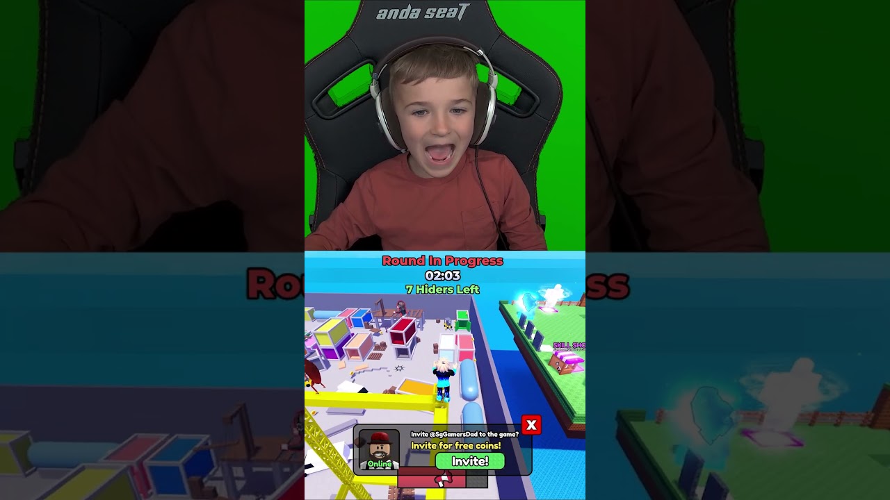 Эпическая гигантская погоня в прятках Roblox!