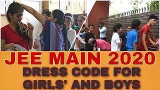 JEE Main Dress Code 2020  What & what not to Wear  Dress Code for Male & Female |