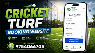 🏏 Cricket / Sports Turf Box Online Booking Website System screenshot 3
