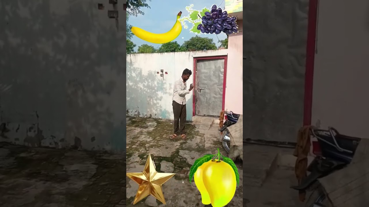 banana grapes apple laptop video