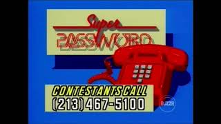 Super Password Ticket and Contestant Phone Plug Theme