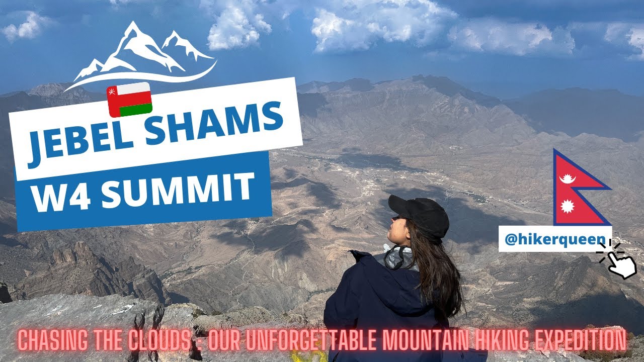 Arab Gulf’s Tallest Mountain Hike - Jebel Shams Oman🇴🇲 | W4 Hike | The Sun Mountain |