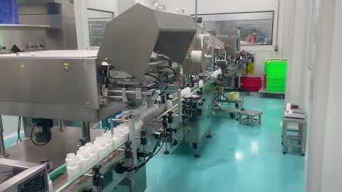 SINOPED 16 chanel counting and capping and labeling machine line