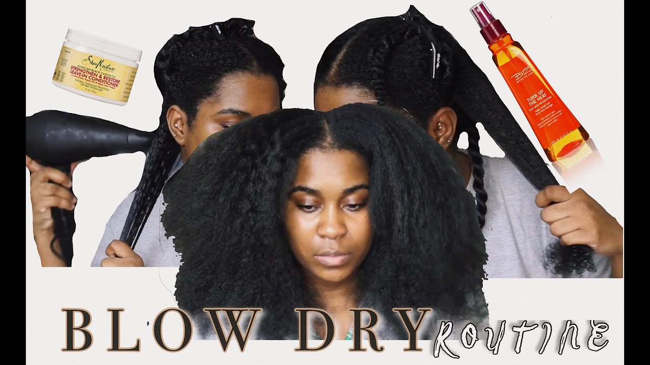 Blow-Dry Routine FOR THICK Natural TYPE 4 Hair | Zel Lewis