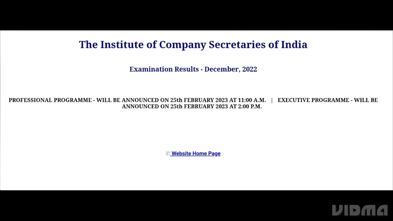 ICSI CS EXECUTIVE,PROFESIONAL RESULT FOR DECEMBER 2022 EXAM RELEASED TOMORROW, HOW TO CHECK, LATEST