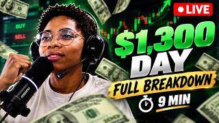 Making $1,300 LIVE Trading Nasdaq Futures in 1 Day (Full Trade Breakdown)