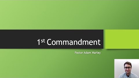 1st Commandment (Luther