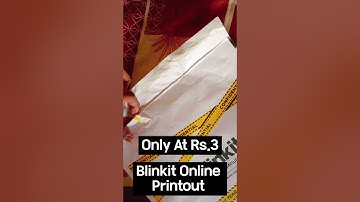 Blinkit Online Printout Page Review | Only At.Rs.3 |