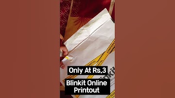 Blinkit Online Printout Page Review | Only At.Rs.3 |