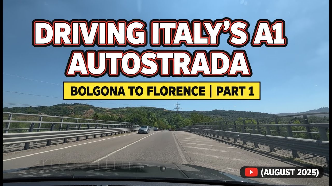 Поездка по итальянской автостраде A1: от Болоньи до Флоренции (Часть 1 - август 2025 г.)