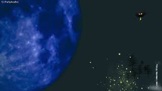 30 Minutes Dim Moon Light by Waterfall Outdoor Sounds
