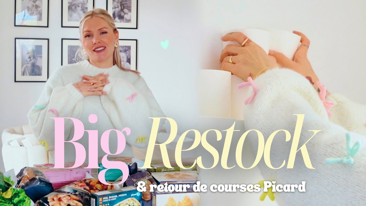 🫙🛒 BIG RESTOCK, retour de courses Picard + une SURPRISE POUR VOUS 🎁