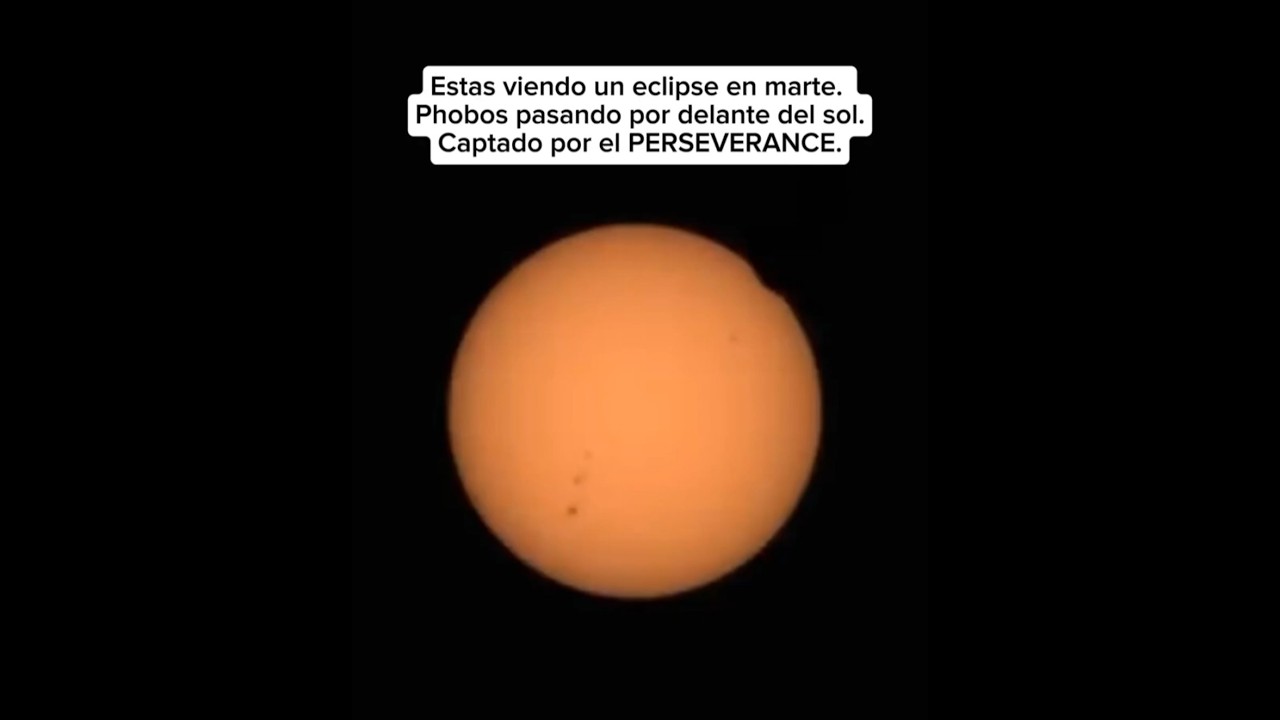 El Rover Perseverance captura un ESPECTACULAR Eclipse en Marte 