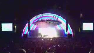 Underworld performing "Rez/Cowgirl" at the Hollywood Bowl